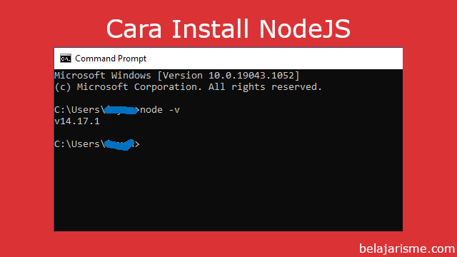 how to install node js windows